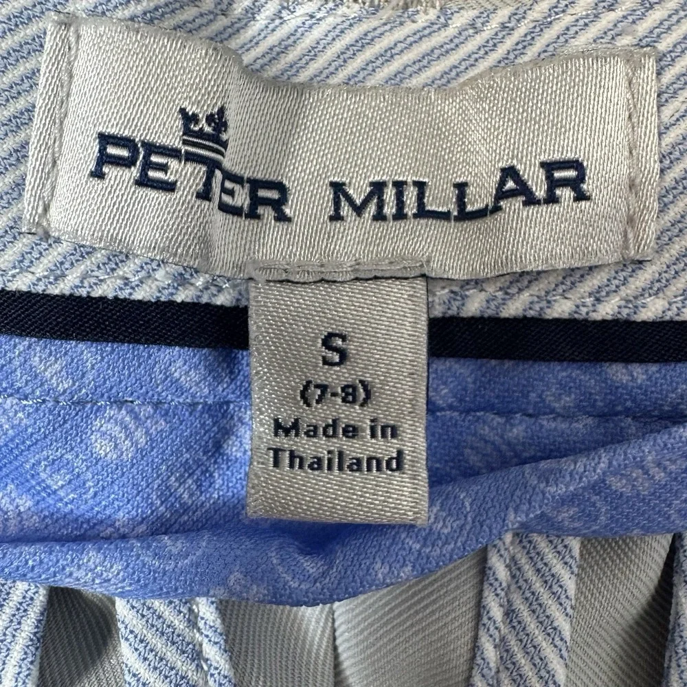 Peter Millar Shorts Performance Salem Golf Boys Small 7-8 Gray Stretch Chinos